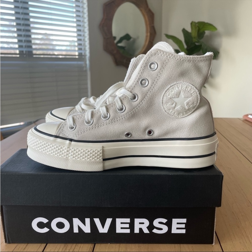 Converse Chuck Taylor All Star Suede Platform High Top Sneaker.